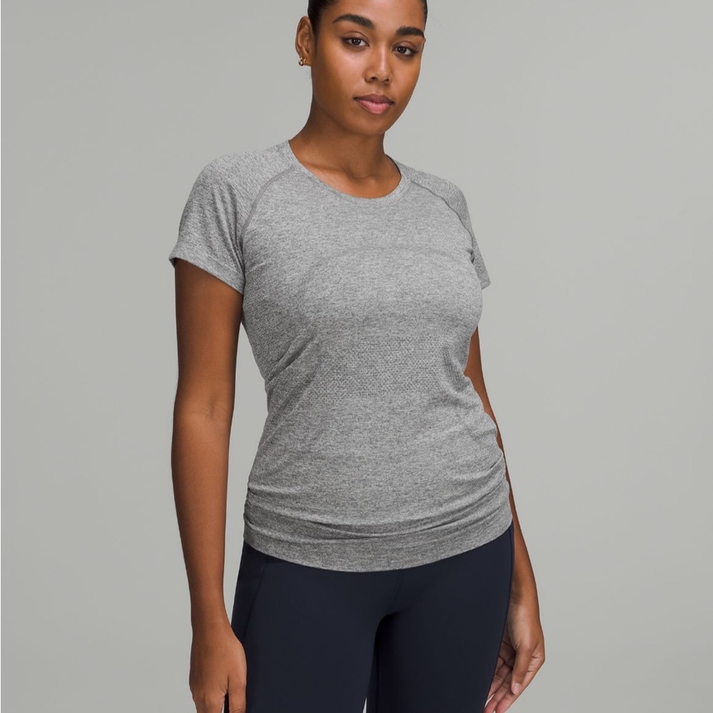 lululemon gray swiftly tech short sleeve 2.0